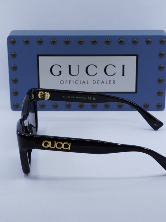 Exclusive Sale! Gucci GG1773S 001 Cat Eye Sunglasses - Black / Grey main image 9